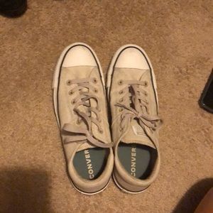 Tan Converse Madison Sneakers, practically new!